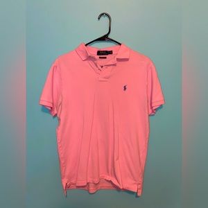 Pink Short sleeve polo Ralph Lauren tee almost new condition